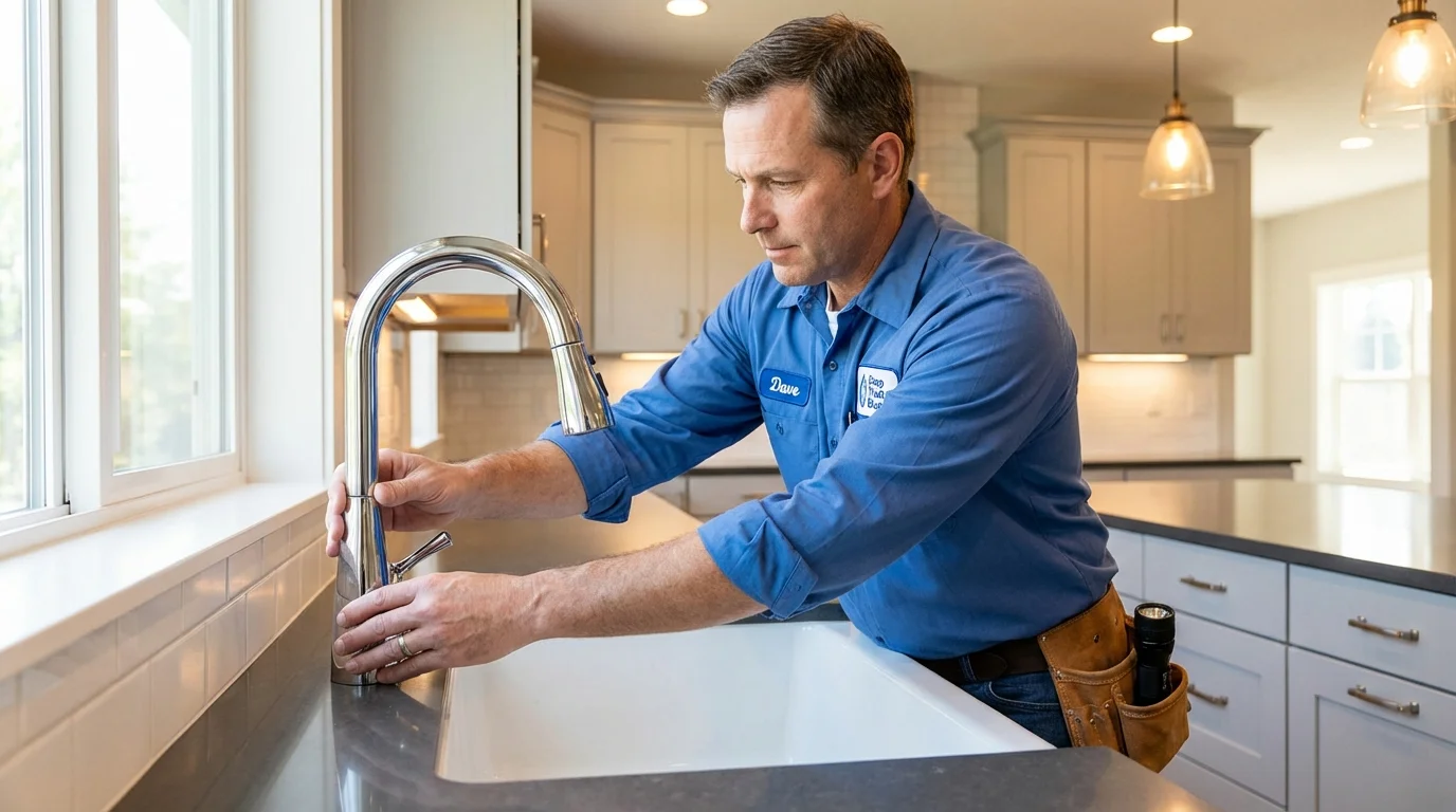 Kitchen faucet installation by Johns Plumbing LLC in Totowa